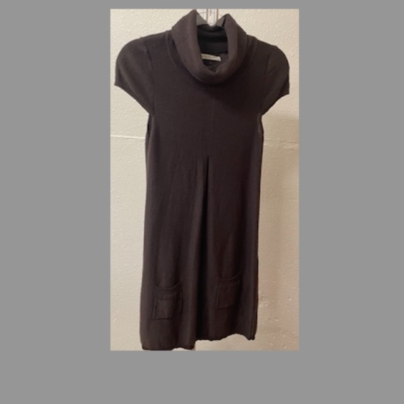 NWOT IKKS French Turtleneck Knit wool tunic in Brown in Size M - Picture 2 of 9